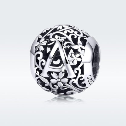 925 Sterling Silver Letter Beads For Diy Bracelets