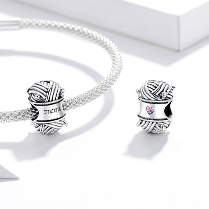 925 Sterling Silver Knitting Bead Bracelet / Necklace Accessory