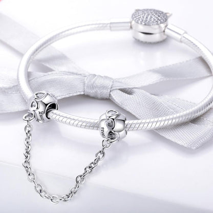 925 Sterling Silver Safety Chain Cute & Versatile