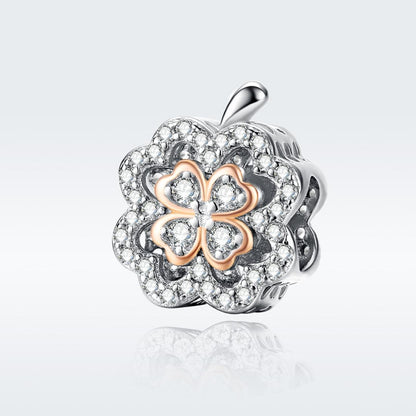 925 Sterling Silver Zircon Beaded Diy Bracelet Charm