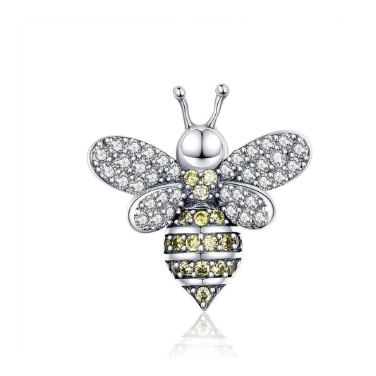 925 Sterling Silver Bee Bracelet Diy Beaded Accessory