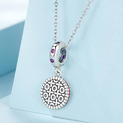 925 Sterling Silver Strawberry Cookie Pendant Beads For Diy Bracelets