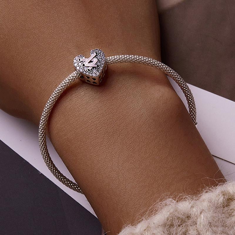 Diy Pearl Pink Fantasy Bracelet With Retro Pendant