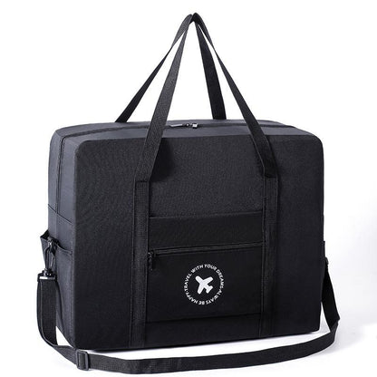 Foldable Travel Bag for Camping & Hiking - Large - Large Gray