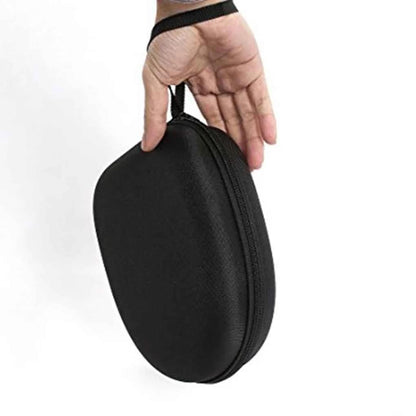 Round Zippered Headphone Storage Bag - Portable and Compact