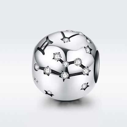 925 Sterling Silver Diy Zodiac Bracelet Beads Gemini Style - Gemini