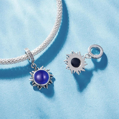 925 Sterling Silver Zircon Sun Pendant Temperature Sensitive