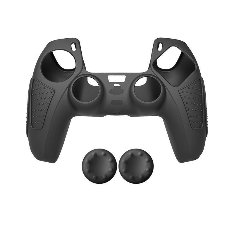 Black Silicone Protective Case for Ps5 Gamepad - Anti-skid Cover - Black
