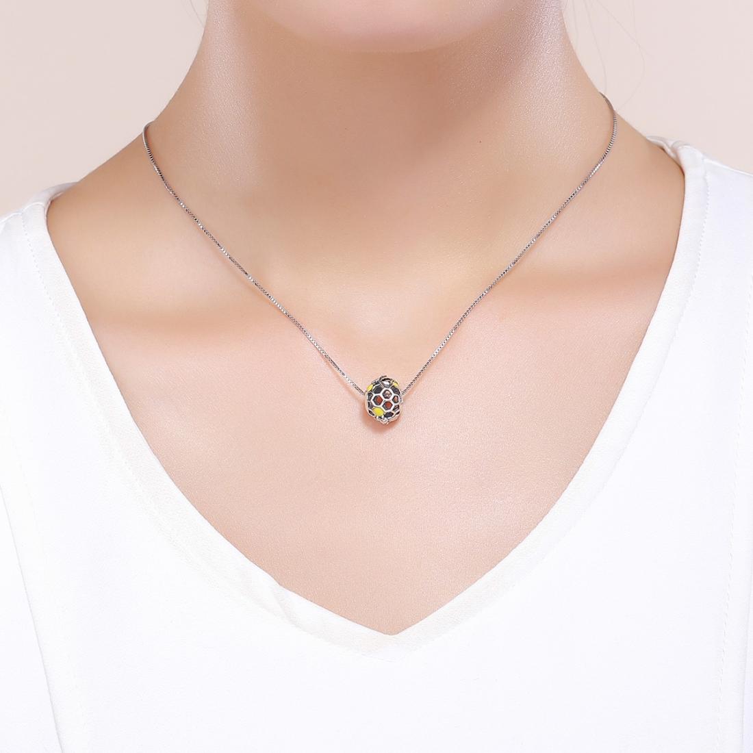 925 Sterling Silver Honeycomb Bead Bracelet For Women