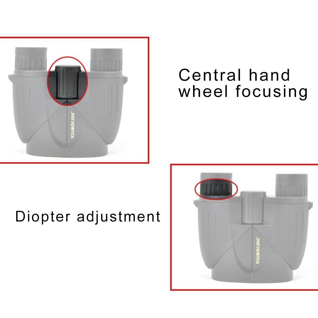 Portable Mini Binoculars for Camping Hunting and Traveling - 10x25