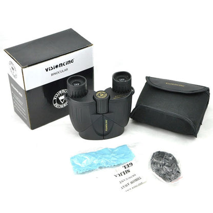Portable Mini Binoculars for Camping Hunting and Traveling - 10x25
