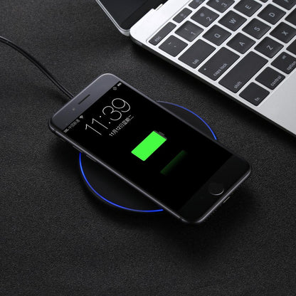 Universal Qi Fast Wireless Charger Dc 9V / 1.67A & 5V / 1A