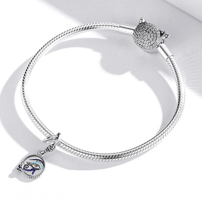 925 Sterling Silver Egyptian Twin Eyes Pendant