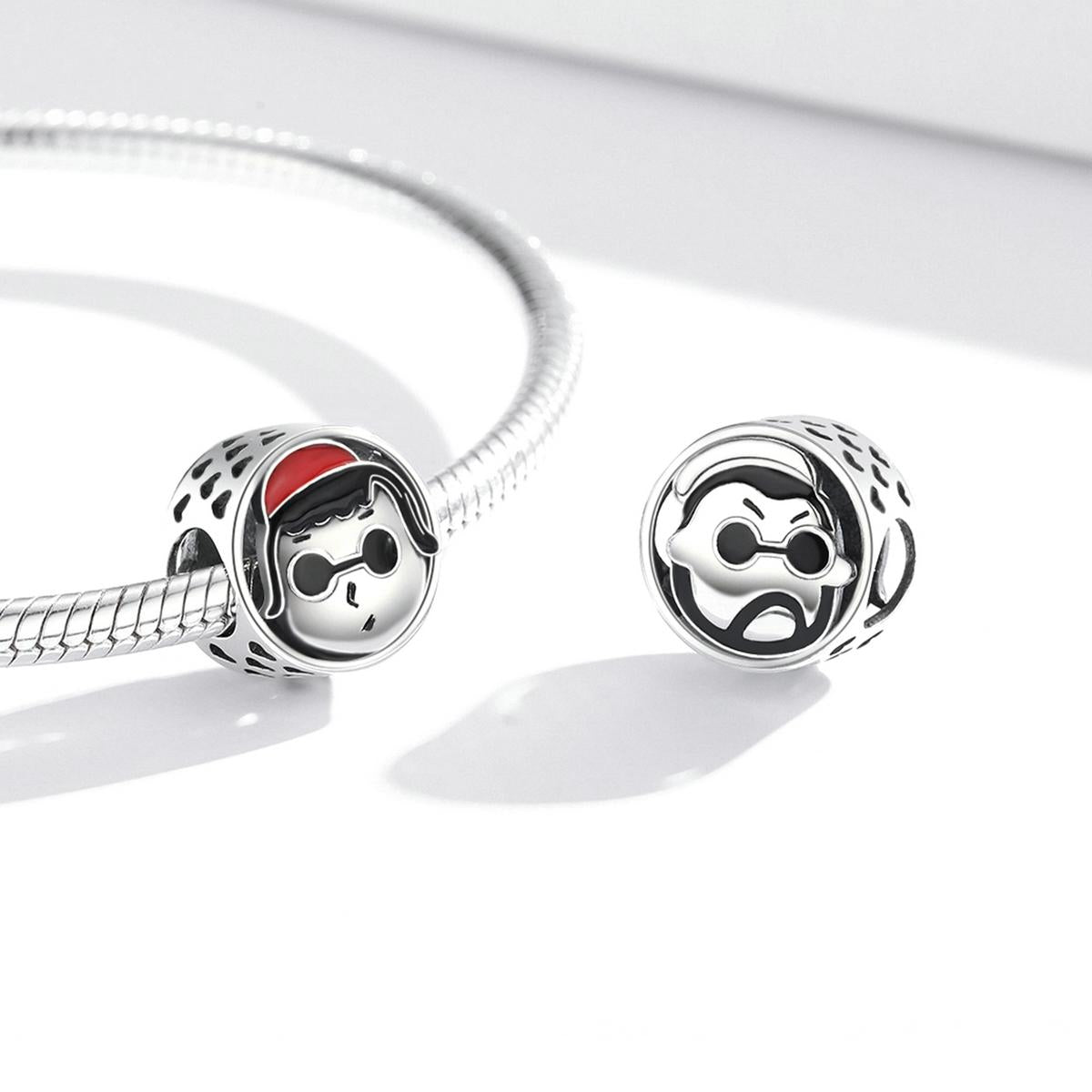 925 Sterling Silver Cartoon Avatar Beads For Diy Bracelets & Necklaces