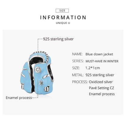 925 Sterling Silver Sky Blue Bead Bracelet / Necklace Set