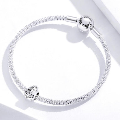 925 Sterling Silver Retro Easter Egg Diy Bracelet Beads