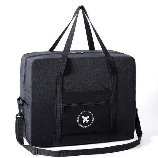 Foldable Travel Bag for Camping & Hiking - Large - Large Black