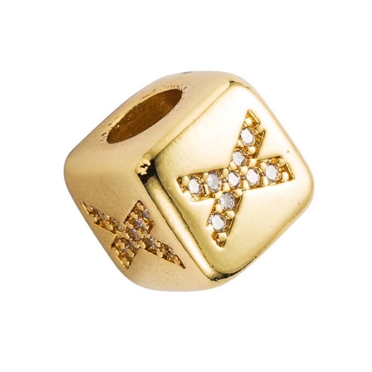 Brass Micro Inlaid Couple Red String Pull Diy Bracelet Jewelry Style - X