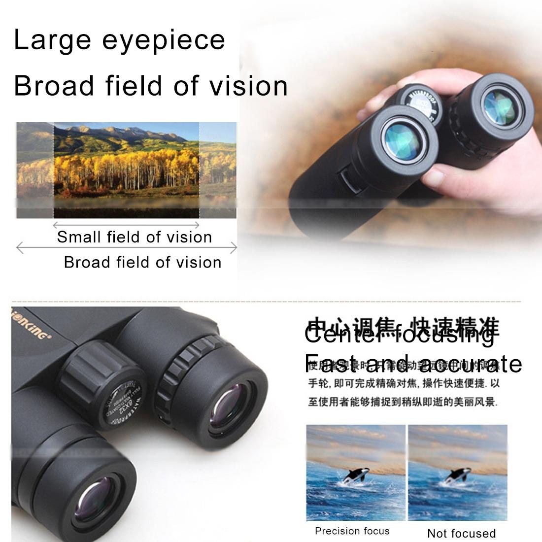 Professional 8x32 Binoculars for Camping Hunting and Traveling - Waterproof with Night Vision