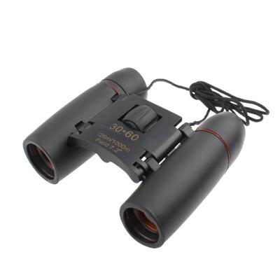 Compact 30x60mm Red Binoculars for Outdoor Day Vision