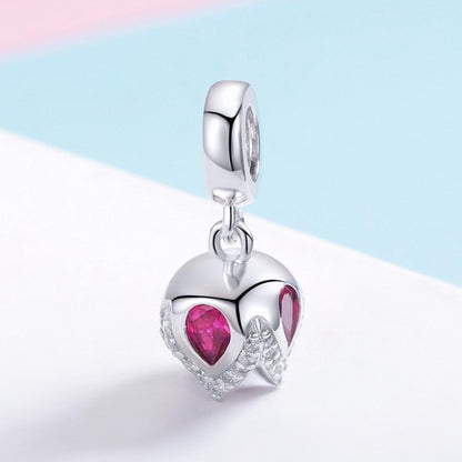925 Sterling Silver Tulip Pendant For Diy Bracelets & Necklaces