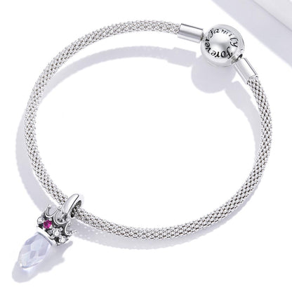 925 Sterling Silver Ornate Crown Pendant For Diy Bracelets & Necklaces