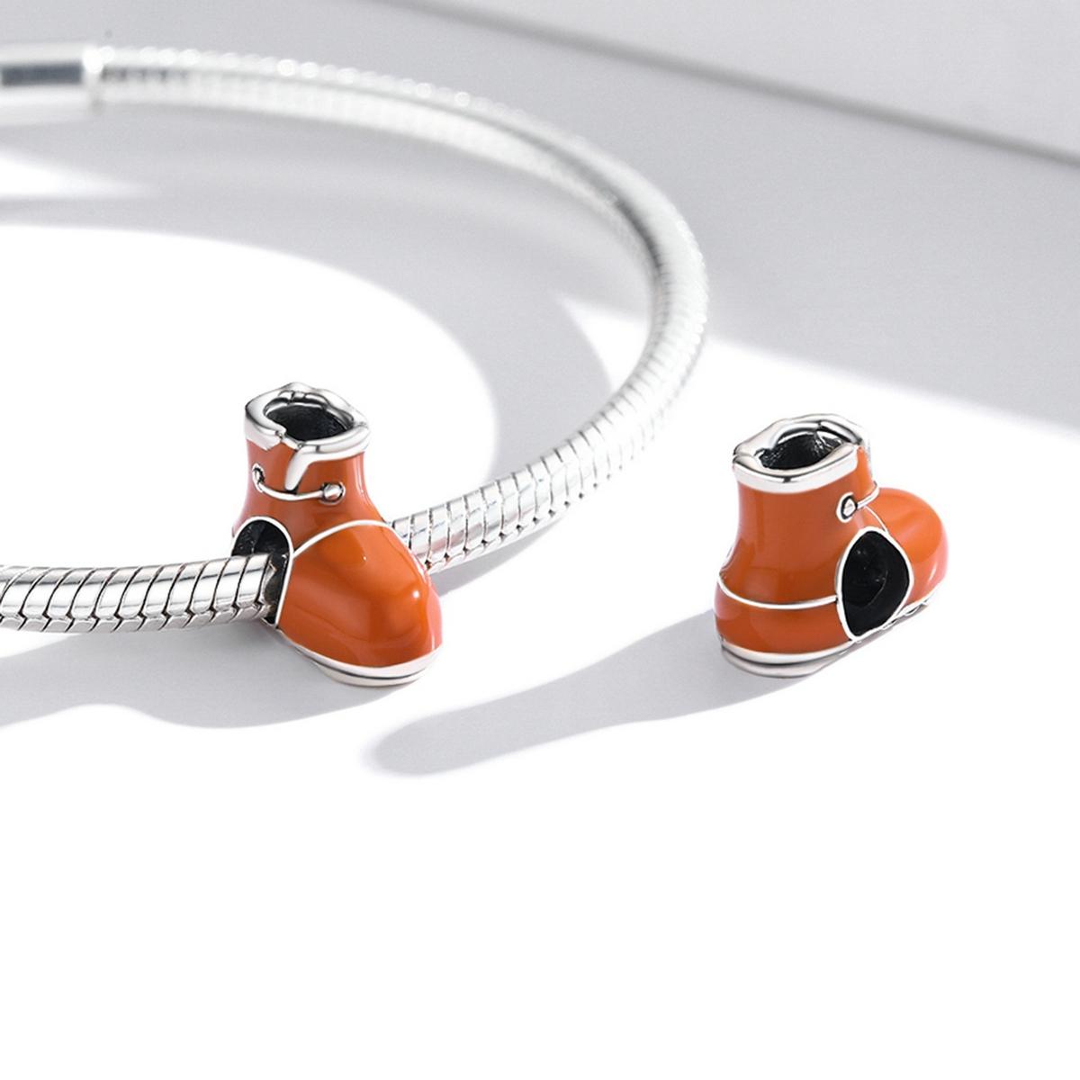 925 Sterling Silver Small Cotton Boots Beads For Diy Bracelets & Necklaces