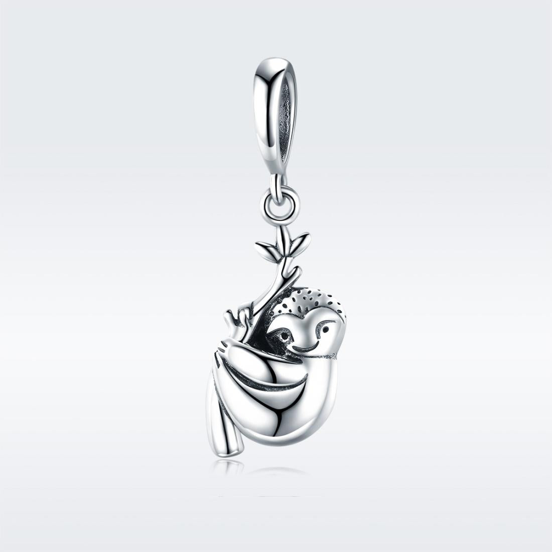 925 Sterling Silver Sloth Bead For Diy Bracelets