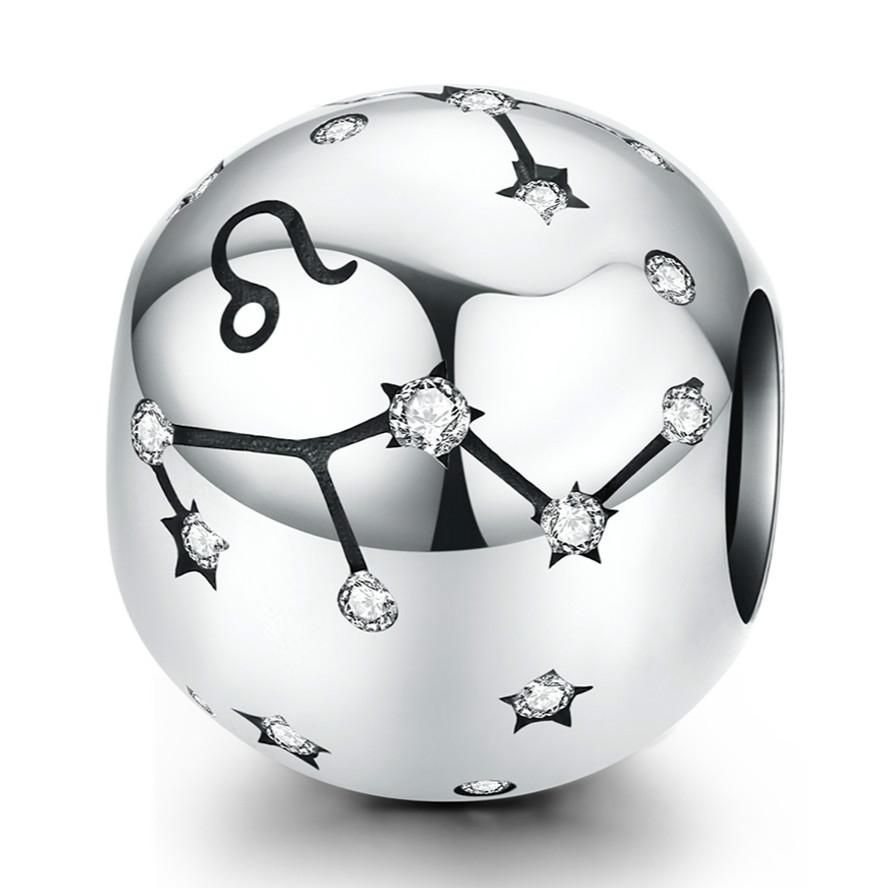 925 Sterling Silver Diy Zodiac Bracelet Beads Leo Style - Leo
