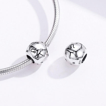 925 Sterling Silver Diy Zodiac Bracelet Beads Leo Style - Leo