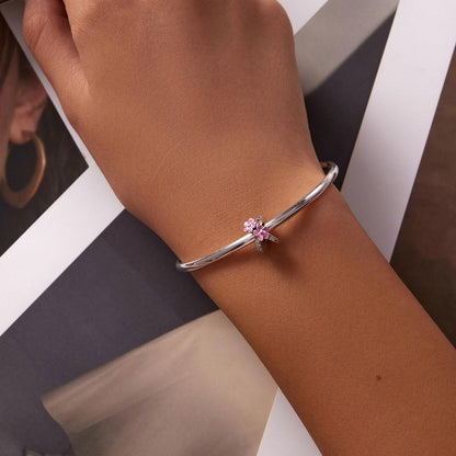 925 Sterling Silver Flower Bead Bracelet & Necklace Set