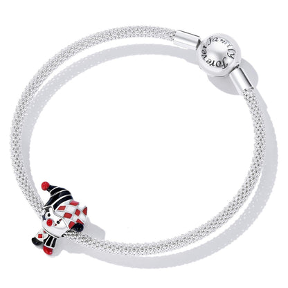925 Sterling Silver Poker Clown Beads For Diy Bracelets & Necklaces
