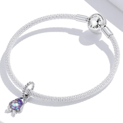 925 Sterling Silver Fantasy Fish Pendant For Diy Bracelets & Necklaces