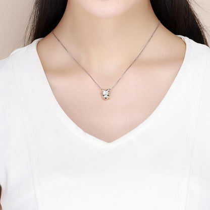 925 Sterling Silver Schnauzer Beads Platinum Plated