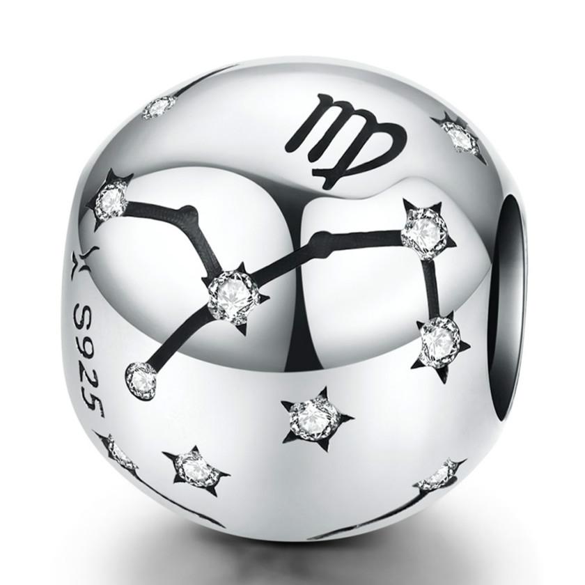 925 Sterling Silver Diy Zodiac Bracelet Beads Virgo Style - Virgo