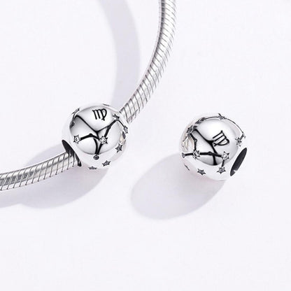 925 Sterling Silver Diy Zodiac Bracelet Beads Virgo Style - Virgo