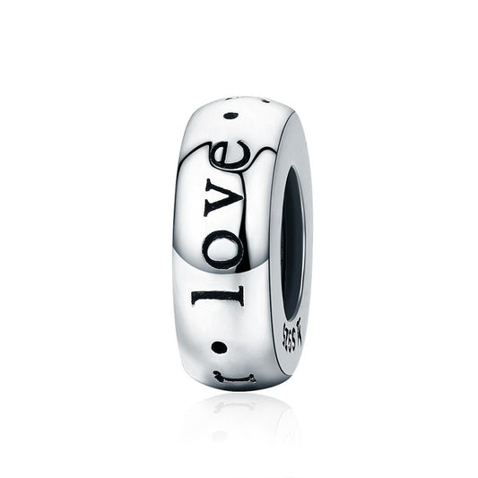 925 Sterling Silver Love Heart Beads Perfect Gift!
