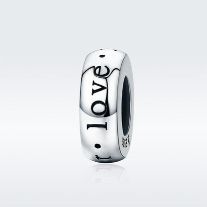 925 Sterling Silver Love Heart Beads Perfect Gift!