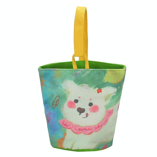 Cartoon Style Handbag - Cute Portable Outdoor - Happy Puppy