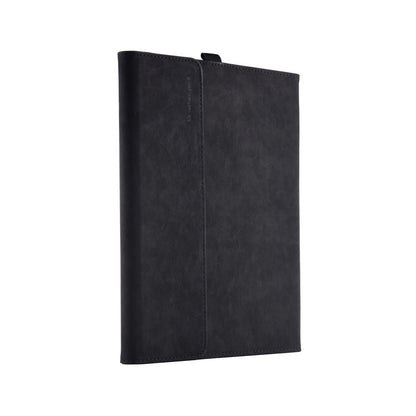 Black Leather Tablet Case For Microsoft Surface Pro X With Power Bag - 13 Inch