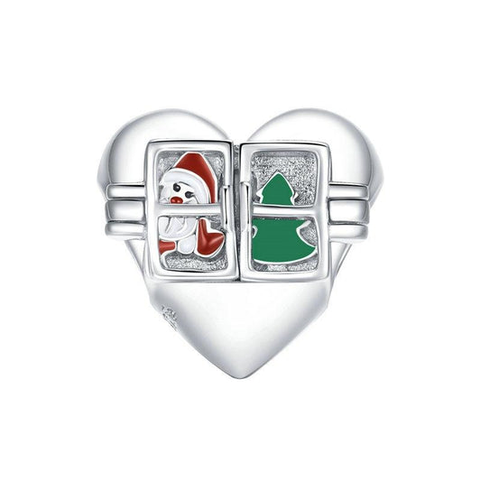 925 Sterling Silver Christmas Bead For Diy Accessories