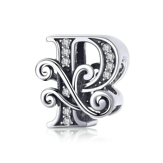 Diy Bracelet Beaded Accessories With Zircon Beads 26 Letters Style - P