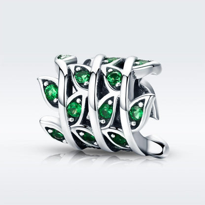 925 Sterling Silver Spring Scenery Bead Pendant