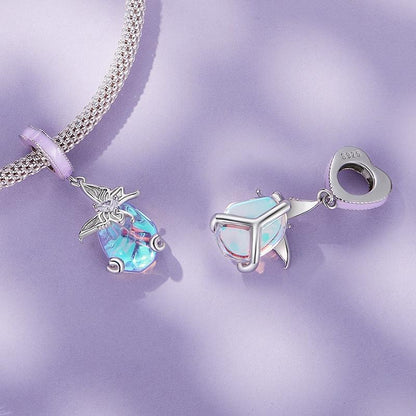 925 Sterling Silver Pastoral Butterfly Necklace Pendant