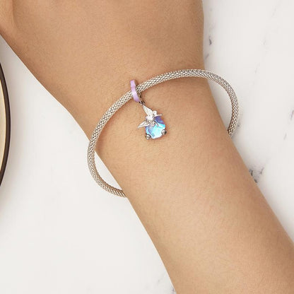 925 Sterling Silver Pastoral Butterfly Necklace Pendant