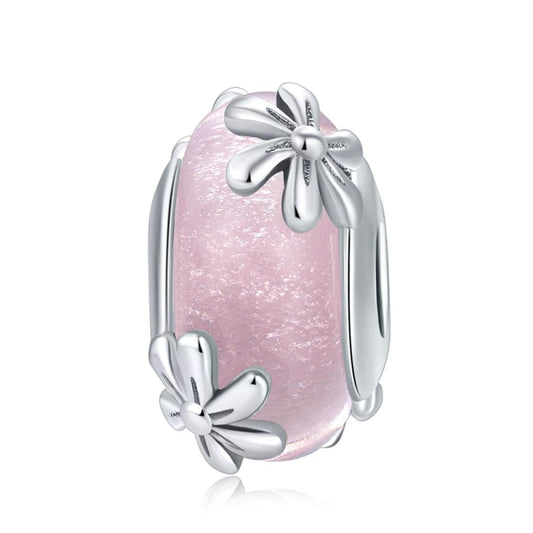 925 Sterling Silver Spring Flower Beads For Diy Bracelets & Necklaces