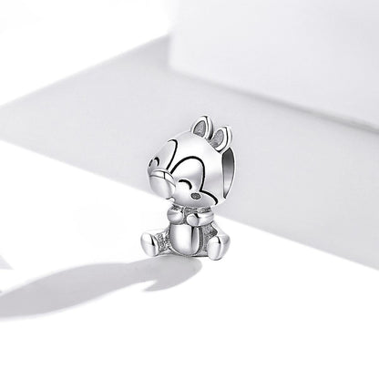 925 Sterling Silver Squirrel Charm For Diy Bracelets & Necklaces
