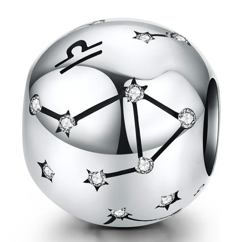 925 Sterling Silver Diy Zodiac Bracelet Beads Libra Style - Libra