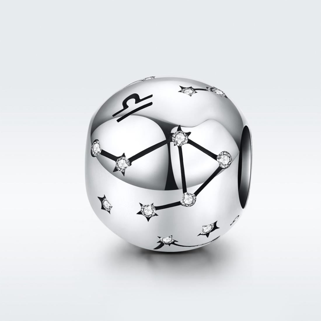 925 Sterling Silver Diy Zodiac Bracelet Beads Libra Style - Libra