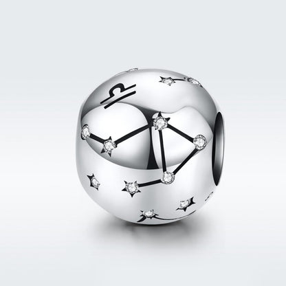 925 Sterling Silver Diy Zodiac Bracelet Beads Libra Style - Libra
